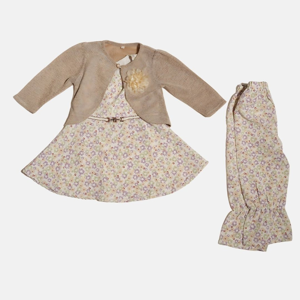 Floral Skirt with Trouser