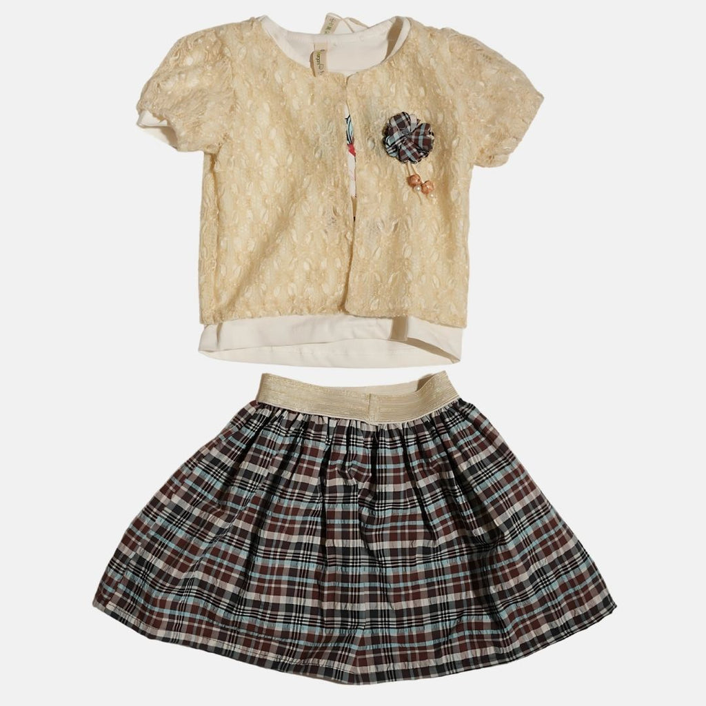 T-shirt with Long Skirt