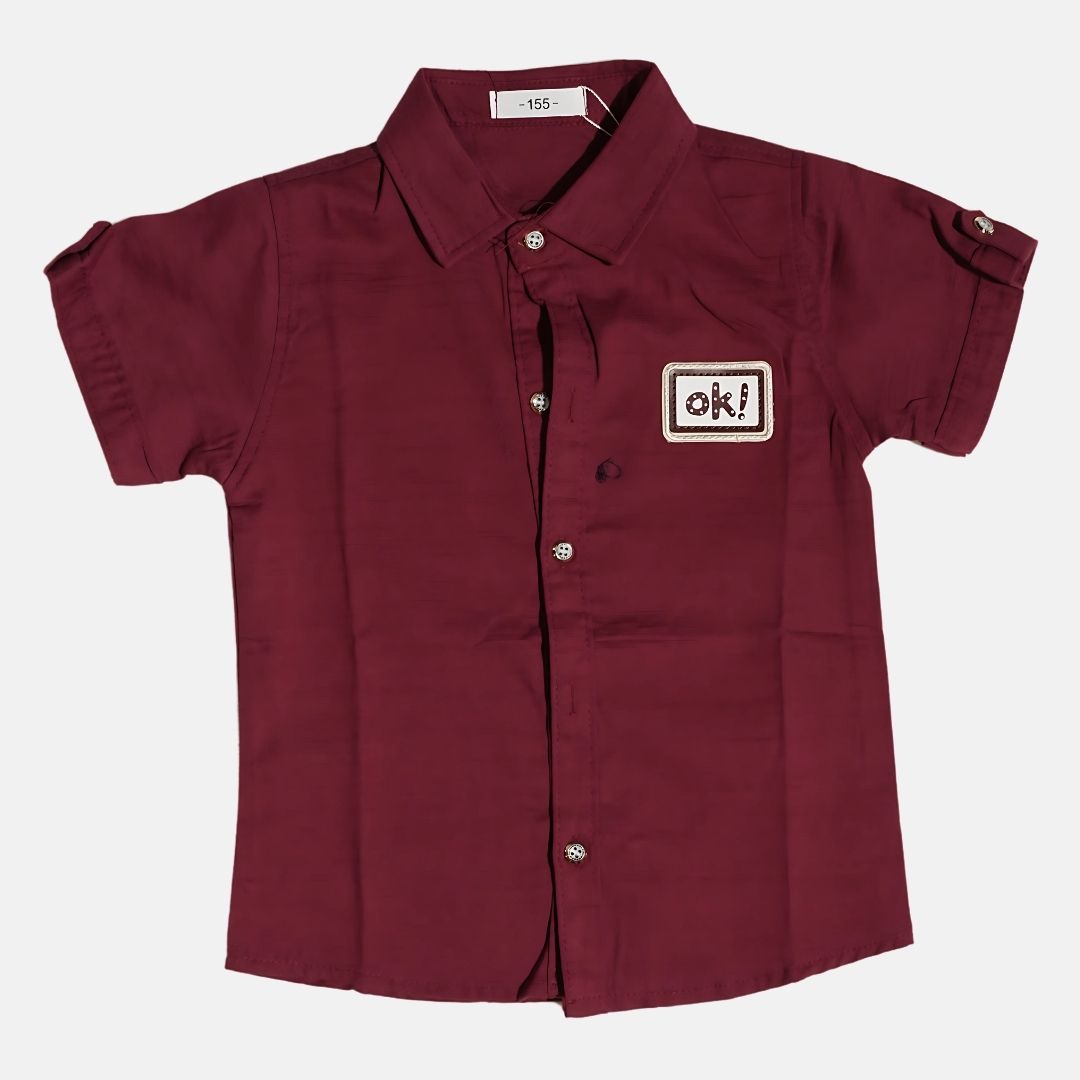 Boys Ok Half Sleeve Shirt