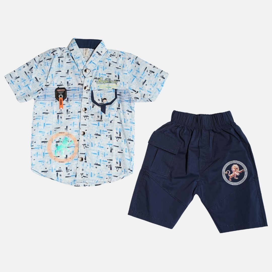 Boys Half Sleeve Shirt Set