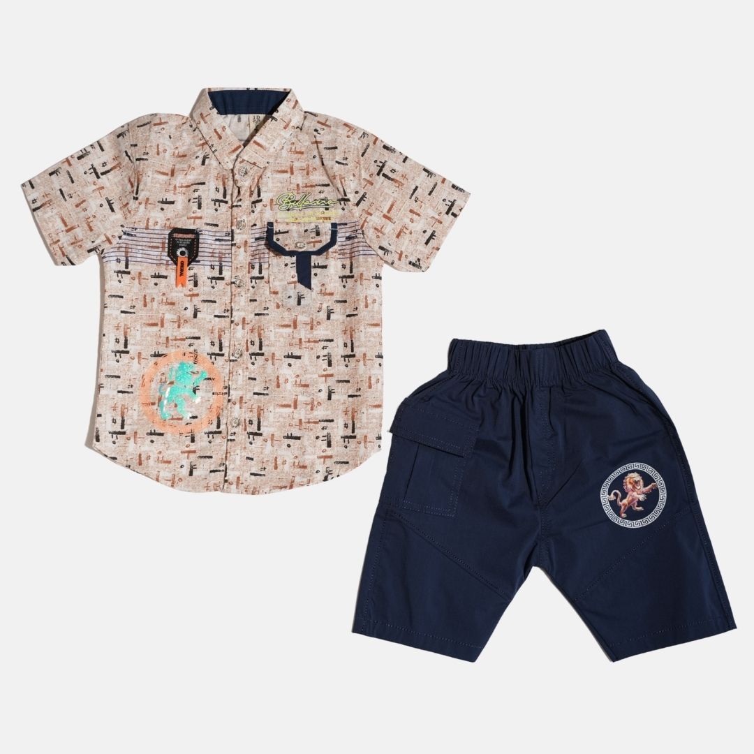 Boys Half Sleeve Shirt Set